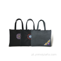 Bordado étnico Oxford A4 Documento Tote Briedcase Bag